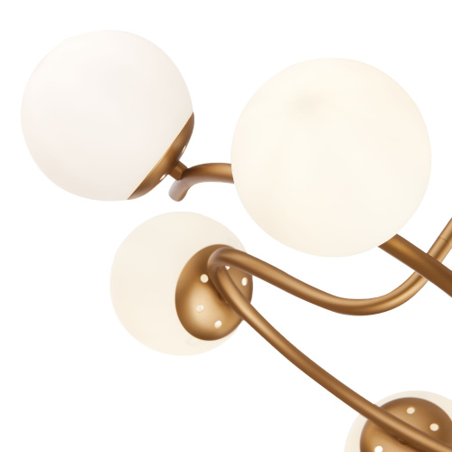 SLE220602-06 Светильник потолочный Золотистый/Белый E14 6*40W CALABRIA фото 3