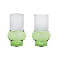 Стакан Bump Tall Green set of 2