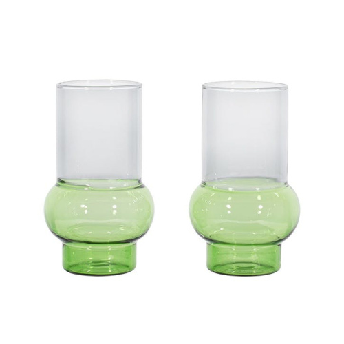 Стакан Bump Tall Green set of 2
