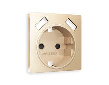 Лицевая панель розетки AMBRELLA VOLT AP6090