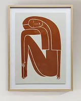 Интерьерный постер "Figure Brown"