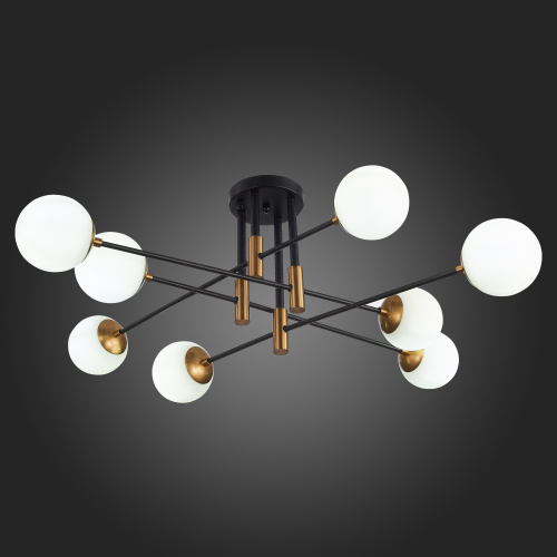 SL1203.402.08 Люстра потолочная ST-Luce Бронза,Черный/Белый E27 8*40W LIMANO фото 3