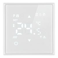 Терморегулятор Wi-Fi (механизм), STEKKER, 250В, 3500Вт, серия Эмили, RSW00-5119-01, белый фарфор, soft touch
