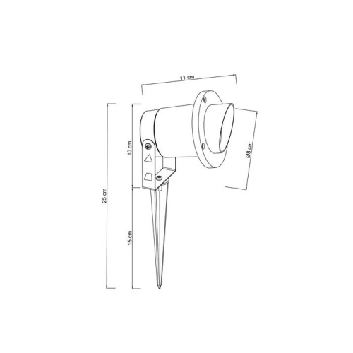 Ландшафтный светильник Arte Lamp Elsie A1522IN-1BK фото 3
