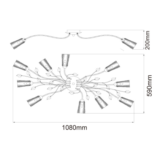Люстра потолочная MW-Light Восторг 242015410 фото 14