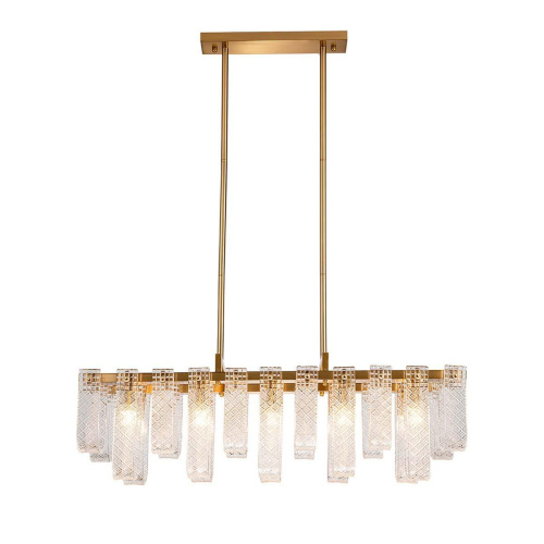 Подвесная люстра Indigo BRINA 12027/10PL Brass V000367 Подвесная люстра Indigo BRINA 12027/10PL Brass V000367