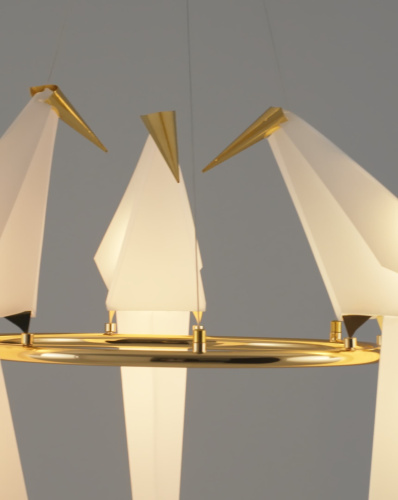 Подвесной светодиодный светильник Moderli V3071-3PL origami Birds 3*LED*6W фото 5