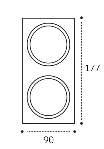 IT08-8038 рамка для встраиваемого светильника (IT08-8038 white) фото 4