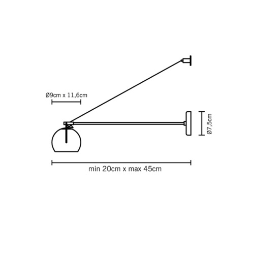 Настенный светильник D57D0701 фото 3