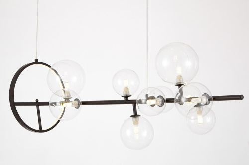 Подвесной светильник Lumina Deco LDP 7033-10 BK+CL фото 3