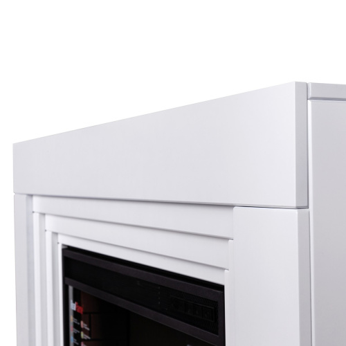 Каминокомплект STANLEY/НЕО Белый матовый с очагом Электроочаг MOONBLAZE LUX/МУНБЛЕЙЗ фото 4