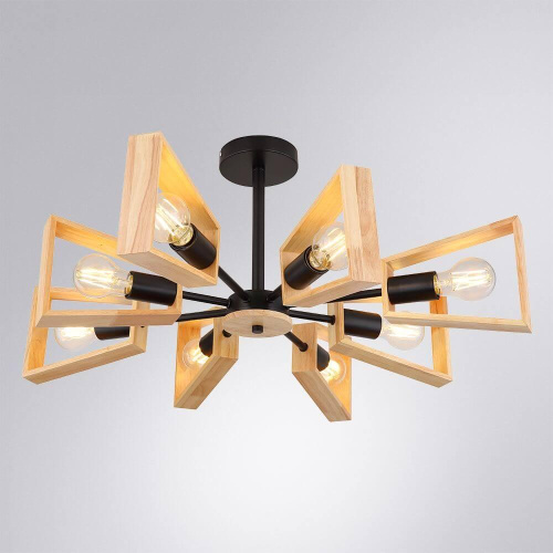 Потолочная люстра Arte Lamp Brussels A8030PL-8BK фото 2