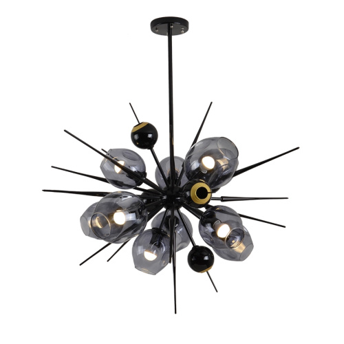 Люстра 9720P-10S black/smoky Люстра 9720P-10S black/smoky