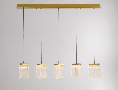 Подвесной светильник MD25020403-5B2 Satin gold, LED/25.4W, 3000K dimmable фото 2