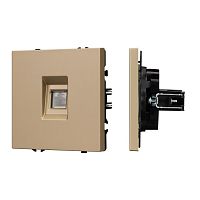Механизм компьютерной розетки SCT-NOBE-MPC1-SFPL-GD (RJ-45, CAT6) Arlight 054306