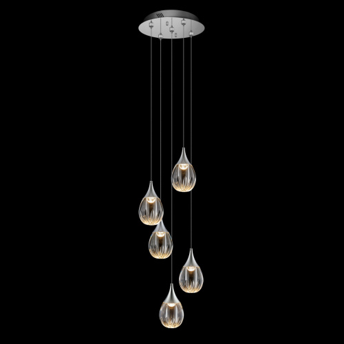 Подвесной светильник MD24001004-5A chrome/clear фото 3
