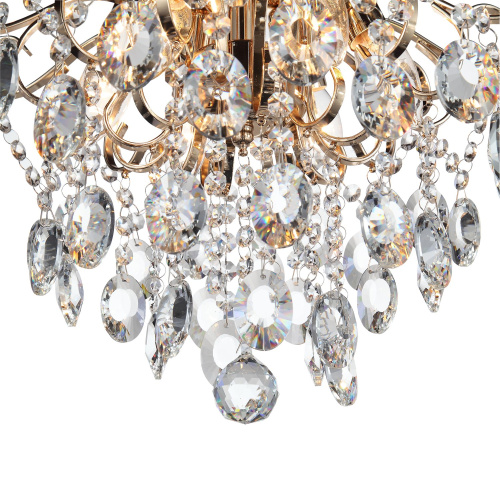 SL846.202.06 Люстра подвесная ST-Luce Золотистый/Прозрачный E14 6*40W ORECCHINI фото 7