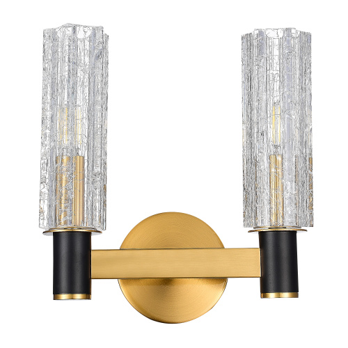 SL1238.301.02 Бра ST-Luce Латунь/Кракелированное стекло E14 2*40W CASALI фото 2