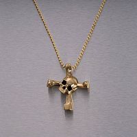 Подвеска Skull Drum Key Brass