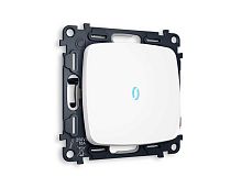 Комплект механизма 1-кл проходного выключателя AMBRELLA VOLT с подсветкой 10000K OMEGA Белый матовый QUANT (OP1220, VM105, G29B) MO122040