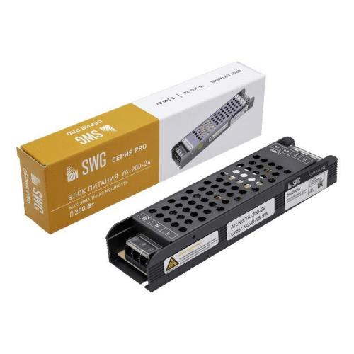 Блок питания SWG 24V 200W IP20 8,3A YA-200-24 002834 Блок питания SWG 24V 200W IP20 8,3A YA-200-24 002834