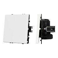 Механизм выключателя одноклавишный перекрёстный Arlight SWT-NOBE-MKX1-SFPL-WH (230V, 10A) 054234