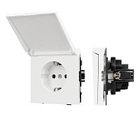 Механизм розетки влагозащищённый SCT-TENDO-MCP-SFPL-WH (230V, 16A) Arlight 054602