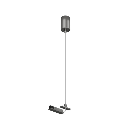 TR5717-DN Подвод питания для подвесного монтажа трека SHINE BASE, 48V DC, IP20, 2м, темный никель, алюминий фото 3