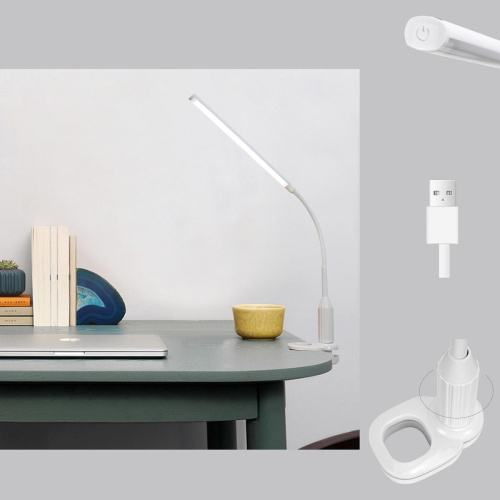 Настольная светодиодная лампа на струбцине Reluce 00821-0.7-01 WT фото 9