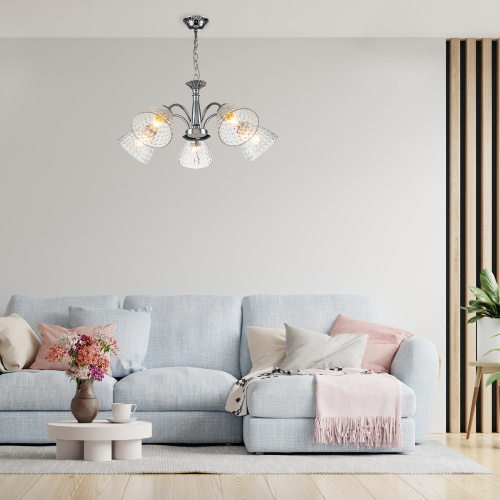 Подвесной светильник Escada 658/5PL E27*40W Chrome фото 6
