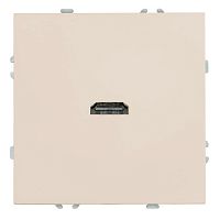 Розетка HDMI 2.0 Type A (механизм), STEKKER, серия Эмили, RST00-5118-08, кашемир, soft touch