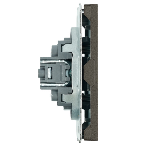 Заглушка (механизм), STEKKER, серия Эмили, RST00-5116-09, антрацит, soft touch фото 4