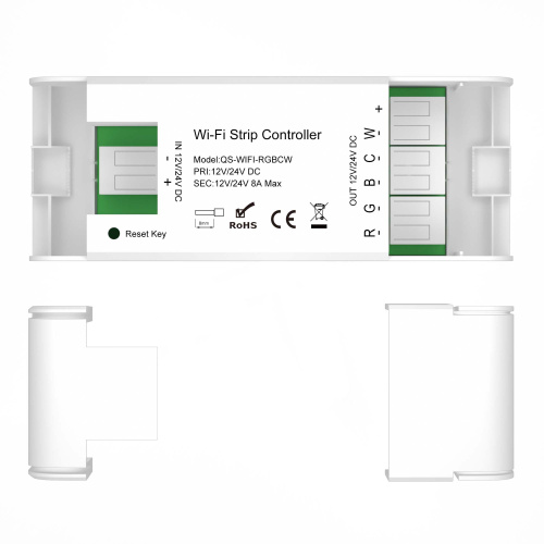 ST9000.500.01RGBCW WI-FI контроллер RGBCW 8A,DC12-24 V, L115 ? W45 ? H18 мм Светодиодные ленты фото 3