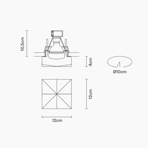 Встраиваемый светильник D27F2901 фото 2