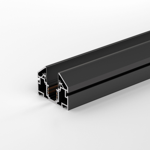 Slim Magnetic Шинопровод для натяжных потолоков с декоративными вставками черный 2м 85204/00 фото 5