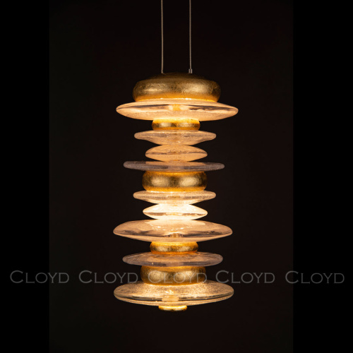 Подвесной светильник Cloyd GEFEST P3 / выс. 29 см - золото сусальн. (арт.10389) фото 2