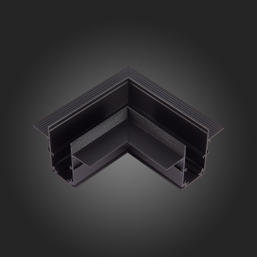 ST007.429.12 Угол-соединитель для встраиваемого магнитного шинопровода под ГКЛ 12мм ST-Luce Черный SKYLINE 48 фото 3