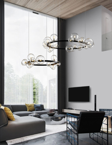 Люстра 771120 black/clear фото 4