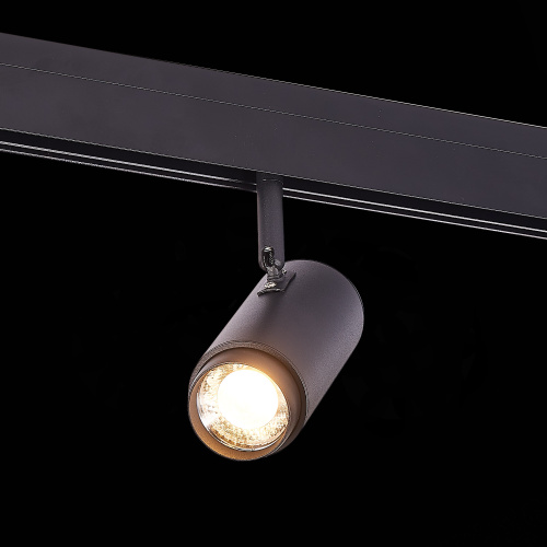 ST357.436.06 Магнитный трековый светильник ZOOM Черный LED 1*6W 3000K 667Lm Ra>80 10-60° IP20 L137xW SKYLINE 48