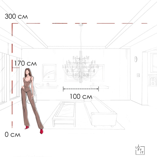 10196/1000 White Подвесной светильник LOFT IT Gino фото 3
