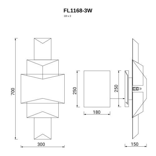 Бра De Autor FL1168-3W фото 3