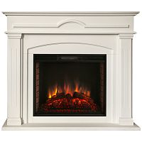 Каминокомплект MIRRA/ЛИМА Пастельно-белый с очагом Электроочаг EPSILON 26