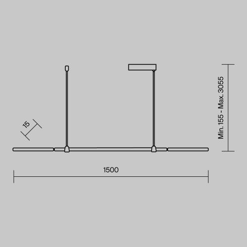 Подвесной светильник Maytoni MOD005PL-L48BK фото 2