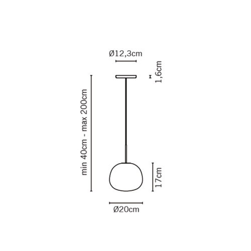 Подвесной светильник Lumi Mochi d20 фото 2