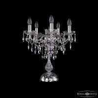 Настольная лампа хрустальная 1415L/5/141-47 Ni