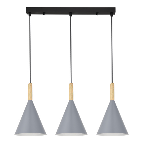 SLE1255-413-03 Светильник подвесной Черный/Серый E27 3*40W ARKET фото 6