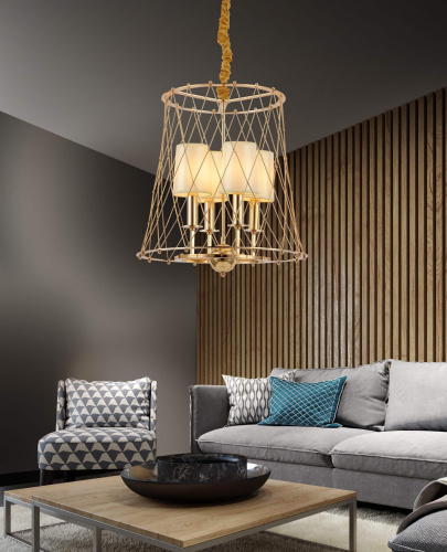 Подвесная люстра Lumina Deco Berton LDP 8013-4 F.GD фото 3