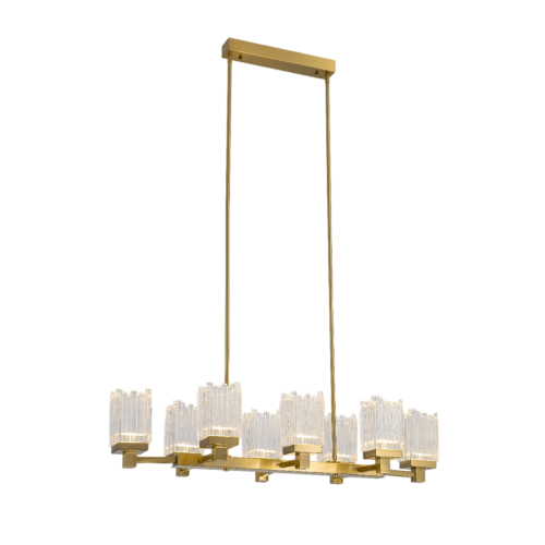 Подвесной светильник MD25020403-8B2 Satin gold, LED/39.8W, 3000K dimmable