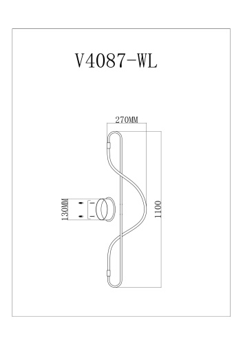 Настенный светодиодный светильник Moderli V4087-WL True фото 10