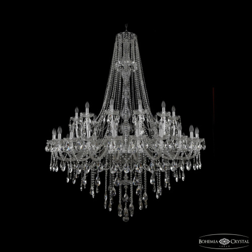 Люстра хрустальная 1415/24+12+6/530/h-187 Ni Люстра хрустальная 1415/24+12+6/530/h-187 Ni